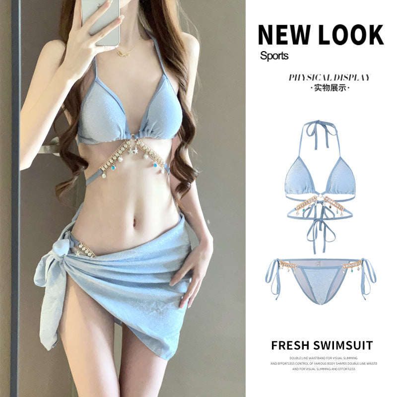 Diamond Chain Strap Bikini Set