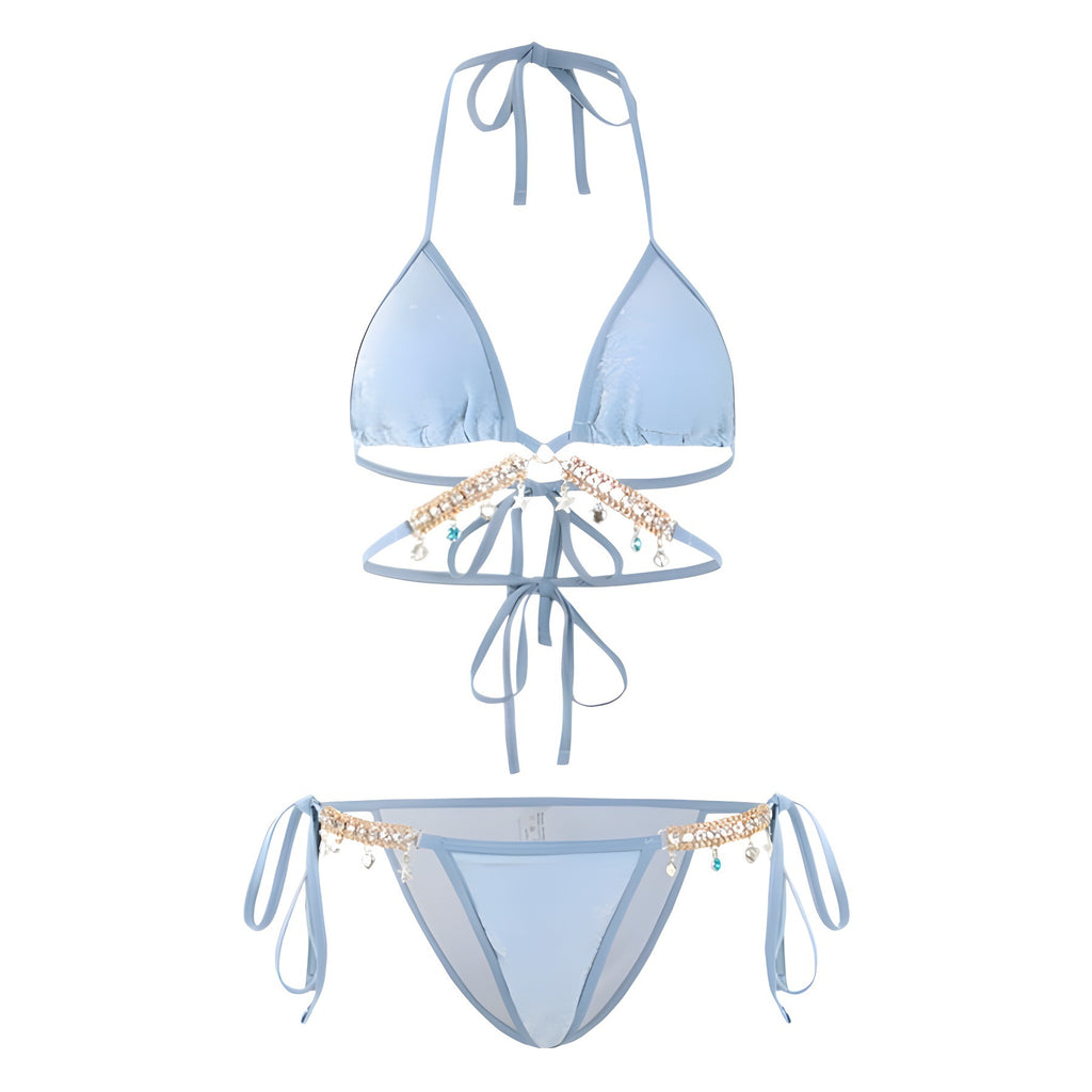 Diamond Chain Strap Bikini Set