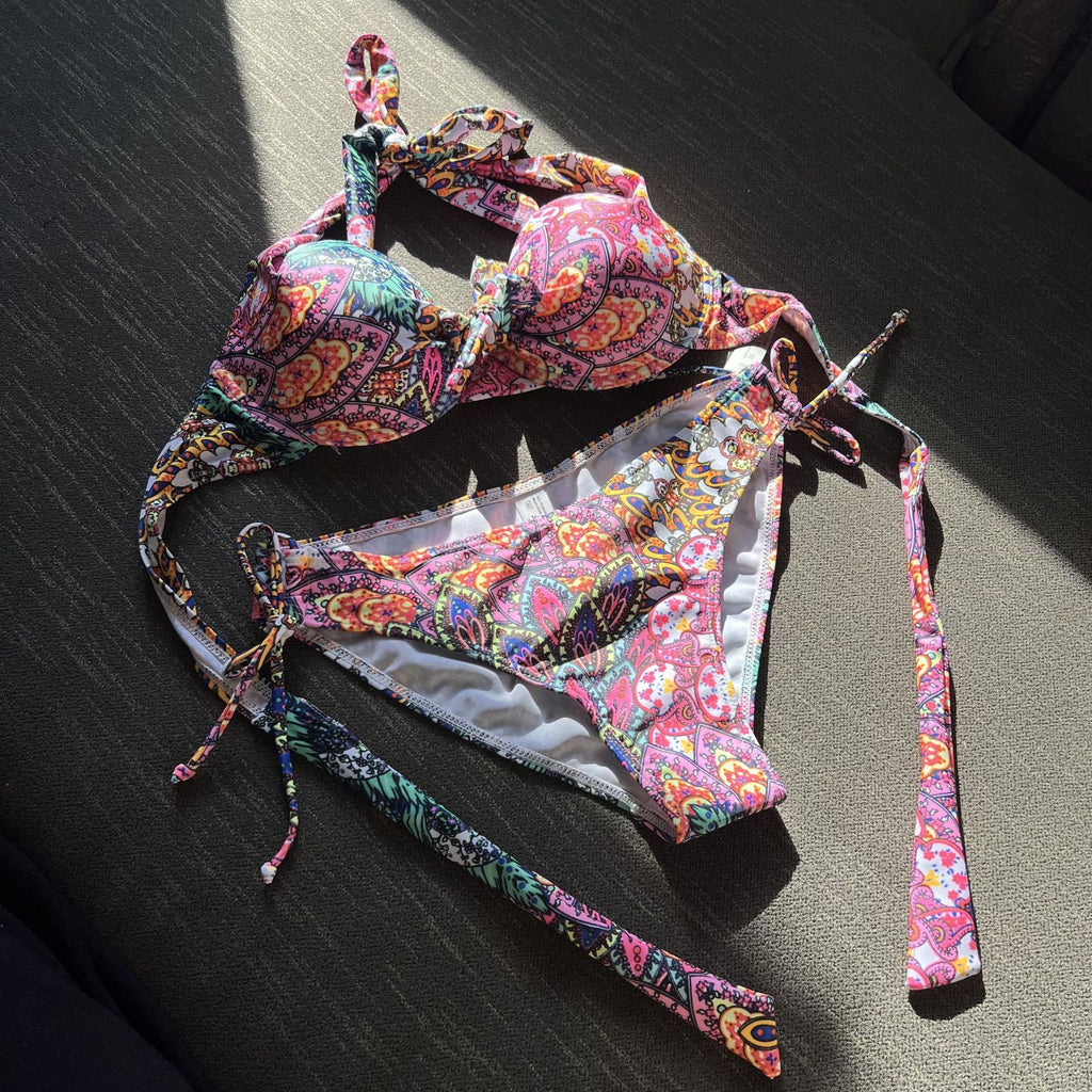 Floral Totem Underwire Bikini Set
